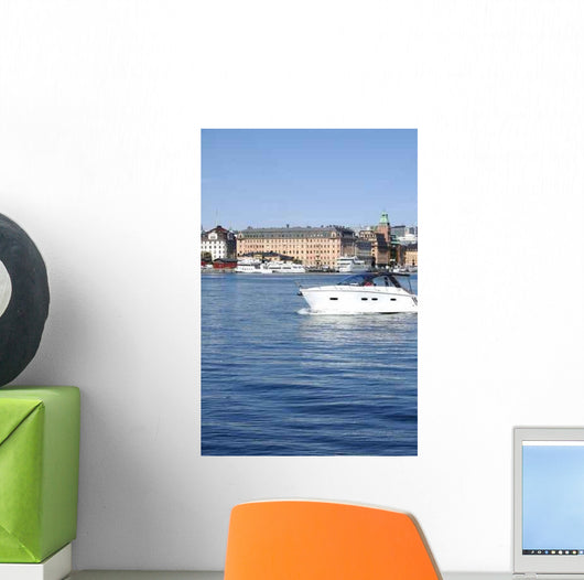 Stockholm from Water Wall Decal