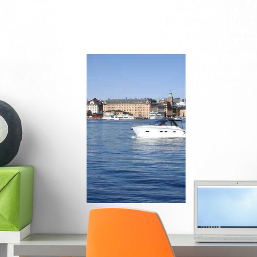 Stockholm from Water Wall Decal