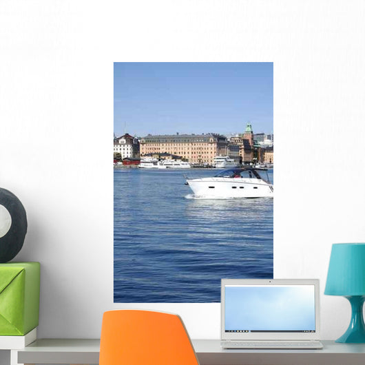 Stockholm from Water Wall Decal