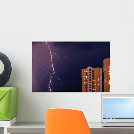 Thunderstorm City Wall Decal