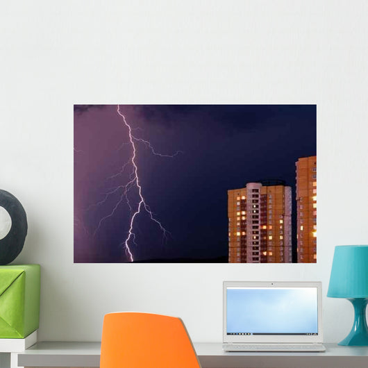 Thunderstorm City Wall Decal