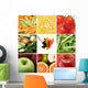Healthy Collage Fruit Vegetables Wall Decal