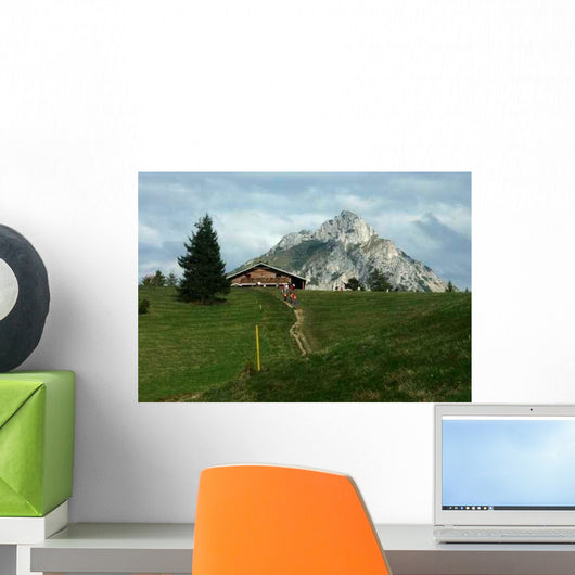 Cottage Mountain Wall Decal