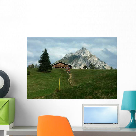 Cottage Mountain Wall Decal