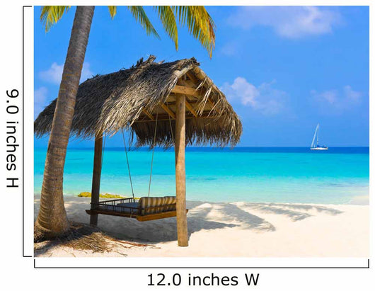 Swing Tropical Beach Wall Decal