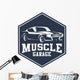 Vintage American Muscle Car Garage Wall Decal