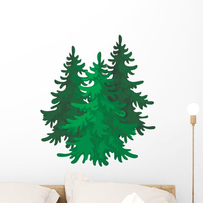Canadian Spruce Canada Single Wall Decal shown on a wall