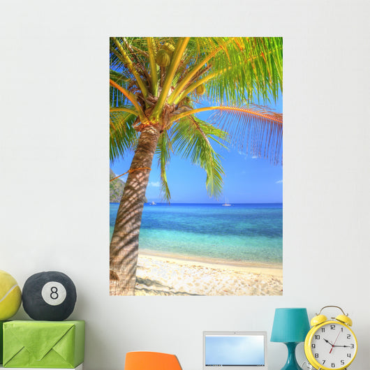 Tropical Island Beach Wall Decal