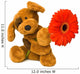 Toy Dog and Flower Wall Decal
