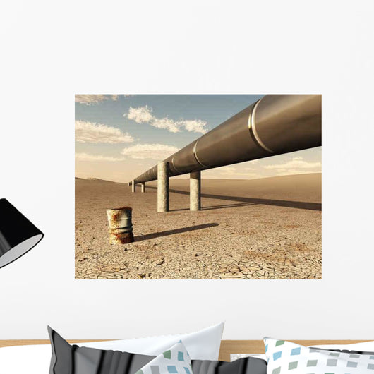 Pipeline Desert Wall Decal Design 2