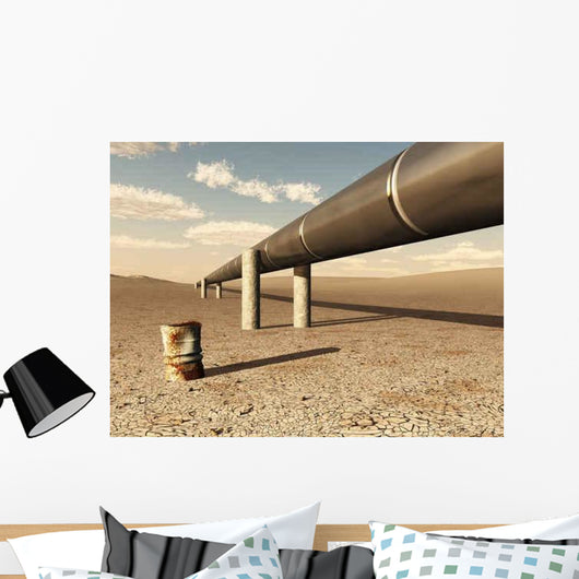 Pipeline Desert Wall Decal Design 2