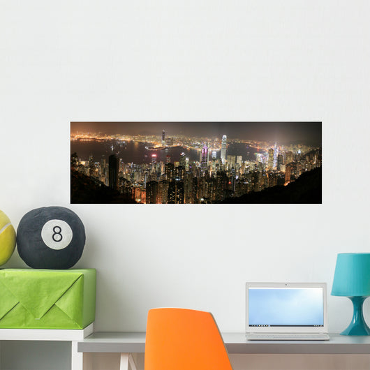 Hong Kong China Wall Decal Panoramic Wall Decal