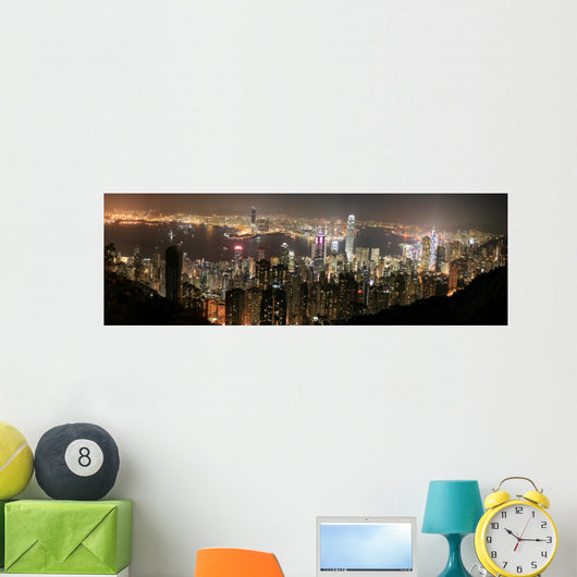 Hong Kong China Wall Decal Panoramic Wall Decal