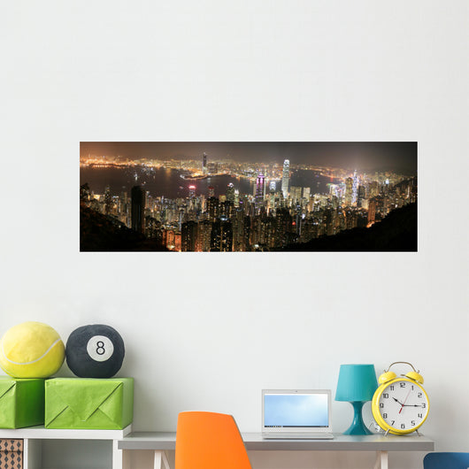Hong Kong China Wall Decal Panoramic Wall Decal