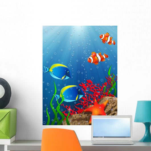 Coral Reef Wall Decal Design 1
