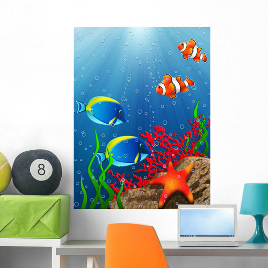 Coral Reef Wall Decal Design 1