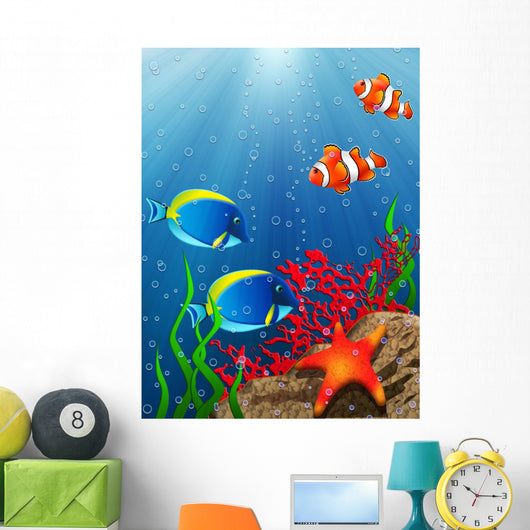Coral Reef Wall Decal Design 1