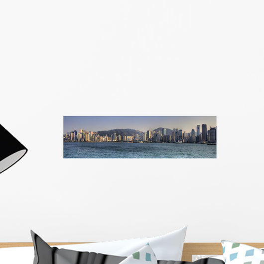 Hong Kong China Skyline Wall Decal Panoramic Wall Decal
