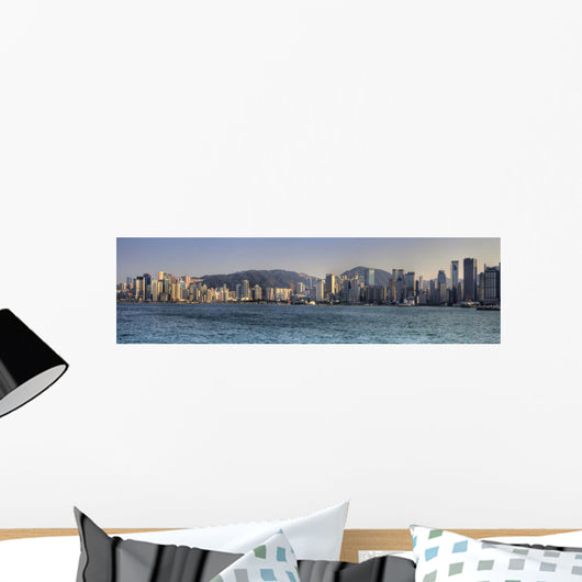 Hong Kong China Skyline Wall Decal Panoramic Wall Decal