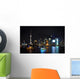 Shanghai City View Night Wall Decal