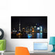 Shanghai City View Night Wall Decal
