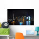 Shanghai City View Night Wall Decal