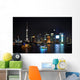 Shanghai City View Night Wall Decal