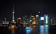 Shanghai City View Night Wall Decal