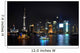 Shanghai City View Night Wall Decal