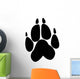 Paw Print Wolf Wall Decal