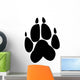 Paw Print Wolf Wall Decal