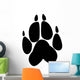 Paw Print Wolf Wall Decal