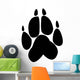 Paw Print Wolf Wall Decal