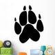 Paw Print Wolf Wall Decal