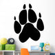 Paw Print Wolf Wall Decal