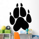 Paw Print Wolf Wall Decal