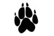 Paw Print Wolf Wall Decal