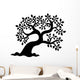 Leafy Tree Silhouette Wall Decal