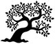 Leafy Tree Silhouette Wall Decal