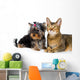 Puppy and Cat Studio Wall Decal Design 2