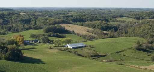 Aerial Photograph Farm near Wall Decal