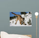 Mountain Lion Jumping Wall Decal