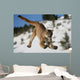 Mountain Lion Jumping Wall Decal