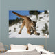 Mountain Lion Jumping Wall Decal