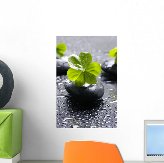 Zen Stones and Clover Wall Decal