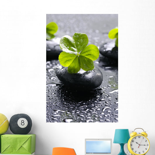 Zen Stones and Clover Wall Decal