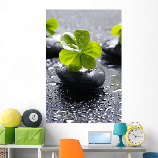 Zen Stones and Clover Wall Decal