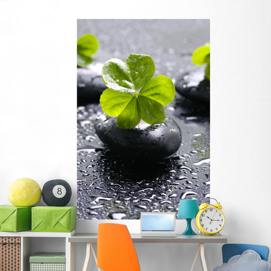 Zen Stones and Clover Wall Decal