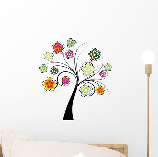 Retro Tree Wall Decal
