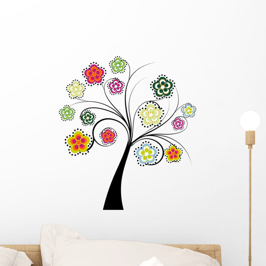 Retro Tree Wall Decal